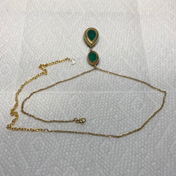 Witches of East End Handmade Replica of Wendy’s Teardrop Double Emerald Necklace - Picture 12 of 14